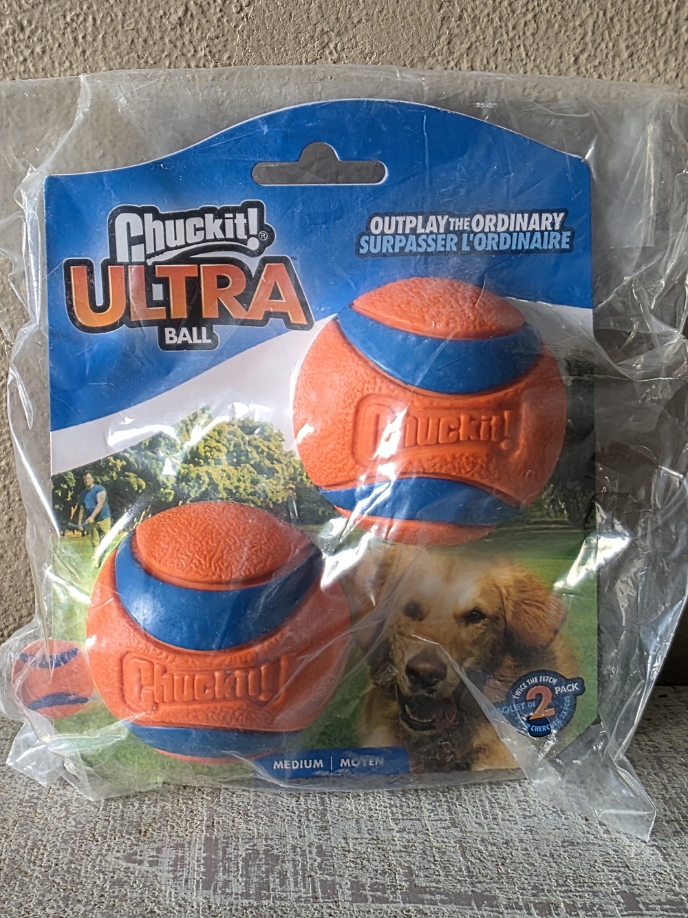 Chuckit! Ultra Ball - Dog Toy (2 Pack) MEDIUM